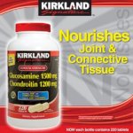 Kirkland Signature™ Extra Strength Glucosamine +Chondroitin Sulfate. Lọ 220 Viên- Giá Tốt