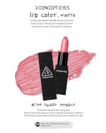 Son Môi 3Ce Lip Color - Matte 706 Sweet Impact