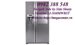 Tủ Lạnh Sharp Side By Side, 608L Thép Không Gỉ Sj-X60Mwbst , Công Nghệ Inverter.