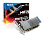 Msi N210-Md1Gd3H/Lp (Nvidia Geforce Gt 210, Gddr3 1024Mb, 64 Bit, Pci-E 2.0)