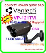 Camera Vanntech Vp- 121Tvi, Camera Vanntech Vp- 123Tvi, Camera Vanntech Vp -121T