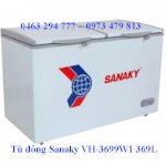 Tủ Đông Sanaky Vh- 3699W1 369L, 2 Buồng Model Mới, Giá Rẻ