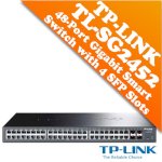 Tp Link 48-Port Gigabit Smart Switch With 4 Sfp Slots Tl-Sg2452