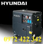 Máy Phát Điện Hyundai Chạy Bằng Dầu Diesel 5Kva, 1 Pha
