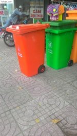 Giá Thùng Rác Nhựa 120L, Thùng Rác Công Nghiệp 660L, Xe Gom Rác, Thùng Rác 240L