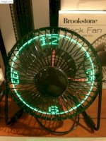 Quạt Mini Kèm Đồng Hồ Broostone Clock Fan : Hàng Mỹ