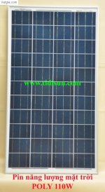 Pin Solar 110W Poly, Pin Mặt Trời Chính Hãng Tidisun 110W Bảo Hành Đến 10 Năm