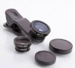 Ống Kính 3 In 1 Cho Iphone (Lens Macro, Fish Eye, Góc Rộng)&Các Dòng Điện Thoaị