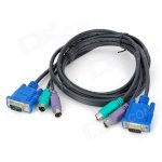 Keyboard/Vga/Mouse Combo Cable For Ps/2 Kvm Switch With Vga Male Port
