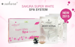 Bộ Kem Tắm Trắng Sakura Super White Spa System