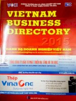 Vietnam Business Directory 2015 Danh Bạ Doanh Nghiệp 2015 Sách Mới Nhất