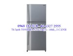 Xả Kho: Tủ Lạnh Toshiba S21Vpb(S) - 186L, 2 Cánh, Ngăn Đá Trên
