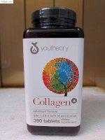 Collagen C Type 1,2,3 Với 18 Amino Acid , Hãng Youtheory 390 Viên