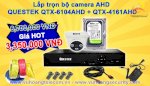 Siêu Khuyến Mãi Lắp Đặt Trọn Bộ Camera Ahd Questek Qtx-4161Ahd + Qtx-6104Ahd