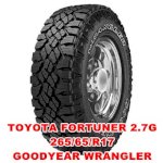 Lốp Xe Toyota Fortuner, Vỏ Xe Toyota  Fortuner 265/65R17