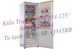 Sanyo Sr-Q345Rb/Ss Rẻ Chưa Từng Có: Tủ Lạnh Sanyo Sr-Q345Rb(Ss), 2 Cánh, 335 Lít