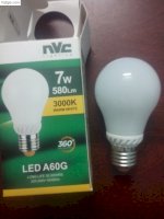 Bóng Led Tròn Nvc Lighting A60G 7W (3W, 5W, 7W, 9W)