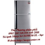 Đại Lý Cấp 1 Phân Phối Tủ Lạnh Sharp Sj-X430Em-Sl - Bạc 431 Lít Inverter 2 Cánh