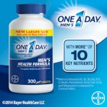 One A Day Men's Hãng Bayer Chai 300 Viên- Vitamin Tổng Hợp Cho Nam Giới Dưới 50