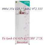 Tủ Lạnh 2 Cánh Lg 272L Trắng Vân Hoa Gn-L272Bf, Inverter!