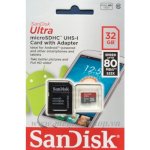 Micro Sdhc Sandisk Class 10 Ultra 533X - 32Gb