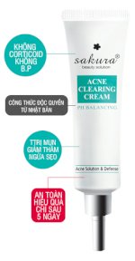 Kem Trị Mụn Sakura Acne Clearing Cream