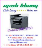 Máy In Laser Đa Chức Năng Canon Mf4750, Canon Mf4750 Copy, In, Scan, Fax Giấy A4