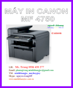 Máy In Laser Đa Chức Năng A4 Canon Mf- 4750 - In,Scan,Copy,Fax, Adf