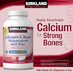Calcium Citrate With Vitamin D, Magnesium And Zinc Chai 500 Viên Chống Loãng Xươ
