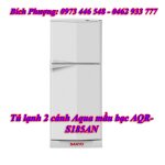 Bán Giá Gốc: Tủ Lạnh 2 Cánh Aqua Mầu Bạc Aqr- S185An