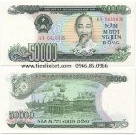 Tiền Cotton Viet Nam Màu Đỏ 10K 20K 50K 100K Năm 1993