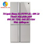 Tủ Lạnh Sharp Sj-Fs79V-Sl 678 Lit|Sharp Sj-Fs79V-Sl 678 Lit Làm Đá Tự Động