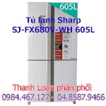 Bùng Nổ Công Nghệ Inverter Trong Tủ Lạnh Sharp Sj-Fx680V-Wh 605L Giá Rẻ Bất Ngờ