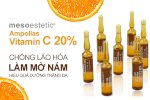 Mesoestetic Ampollas Vitamin C 20% Serum Xóa Thâm Nám, Chống Lão Hóa
