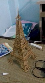 Tháp Eiffel Bằng Tăm Đẹp