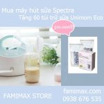 Mua Máy Hút Sữa Spectra Tặng 60 Túi Trữ Sữa Unimom Eco