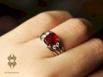 (Hot) Nhẫn Nữ Garnet 100% Tự Nhiên Bảo Hành Trọn Đời Free Ship Toàn Quốc