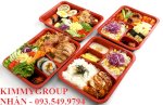 Hộp Cơm Văn Phòng , Hộp Cơm Bento Dùng 1 Lần 4 Ngăn , 5 Ngăn