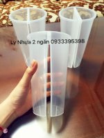 Ly Nhựa 2 Ngăn Đôi Đặc Biệt Siêu Dày