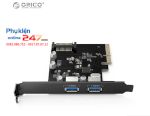 Card Pci-E 1X To 2 Port Usb 3.1 Orico Pa31-2P
