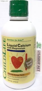 Childlife Liquid Calcium With Magnesium 474Ml Bổ Sung Canxi Cho Bé 1-12 Tuổi