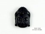 Mặt Phật A Di Đà Obsidian Đen