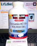 Viên Giảm Đau Khớp Hiệu Quả Kirkland Glucosamine Hcl 1500Mg Msm 1500Mg Chai 375