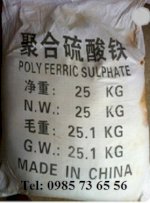Polyme Sắt Sunphat, Polymeric Ferric Sulfate, Pfs, Poly Ferric Sulfate,