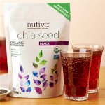 Chia Seed Black Nutiva Organic Usa 907G Tốt Cho Tim Mạch, Giảm Cân Và Sức Kh