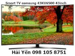 Smart Tivi Samsung 43 Inch 43Ku6500, 4K Uhd, Tizen Os Màn Hình Cong Giá Rẻ