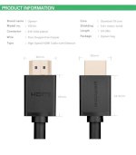 Cable Hdmi 1.4 Ugreen 5M Hd104 Code 10109