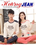 Diện Đồ Pijama Đôi Theo Phong Cách Hàn Quốc