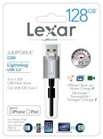 Usb Cho Iphone, Ipad - Lexar Jumpdrive C20I Otg For Iphone Ipad 128Gb
