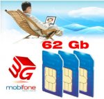 Sim 3G Mobifone Data 62Gb